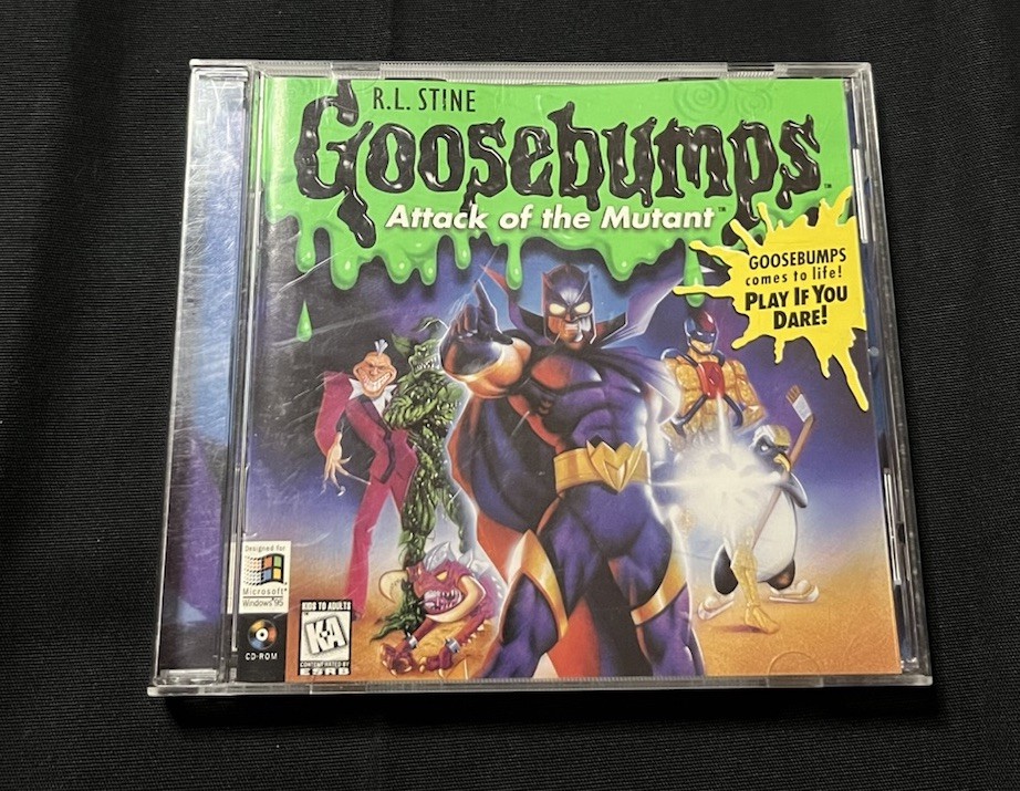 Goosebumps Attack of the Mutant PC CD-ROM Game DreamWorks 1997 KA
