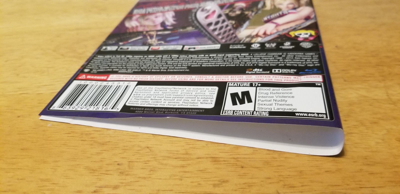 Lollipop Chainsaw (Sony PlayStation 3, 2012) PS3 Complete CIB w protector