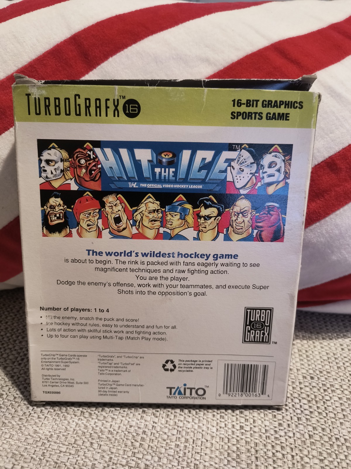 Hit the Ice TURBOGRAFX-16 Cib. Tested And Working!