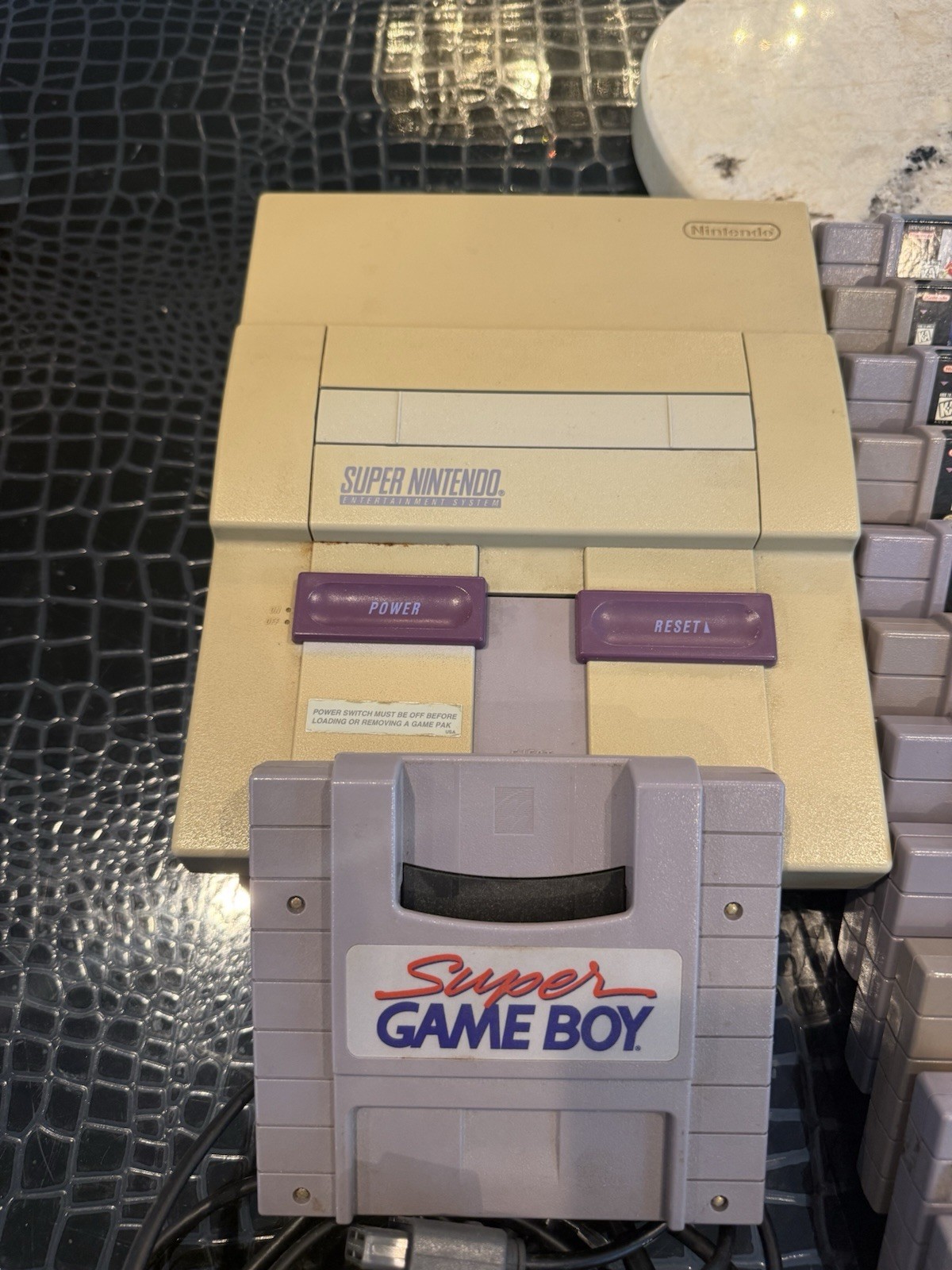 Original Super Nintendo Entertainment System (SNES 1 )- Console bundle