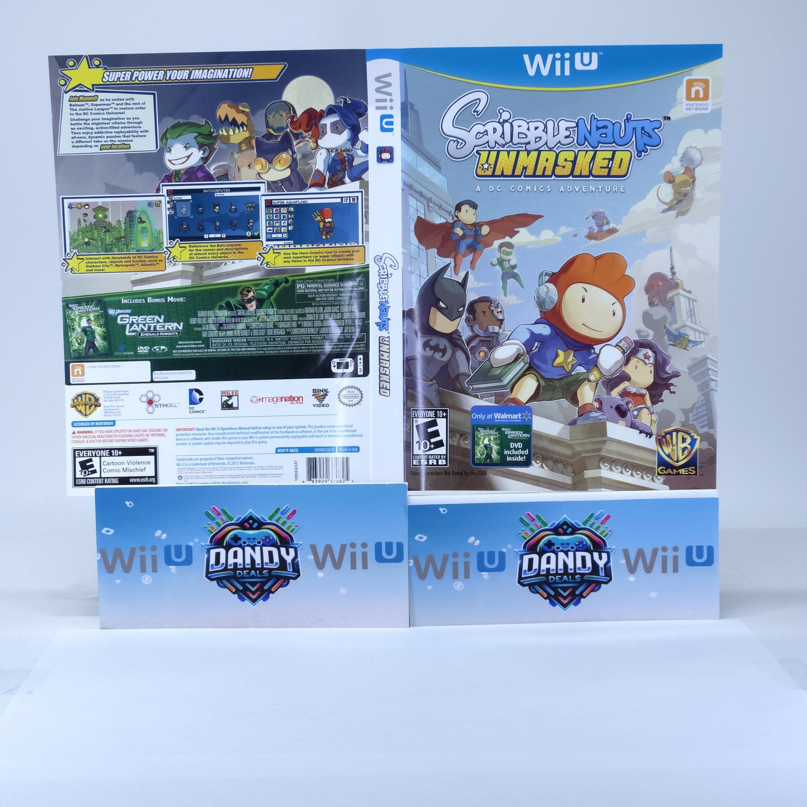 Scribblenauts Unmasked: A DC Comics Adventure DVD Bundle CIB W/ Manual + Dvd – W