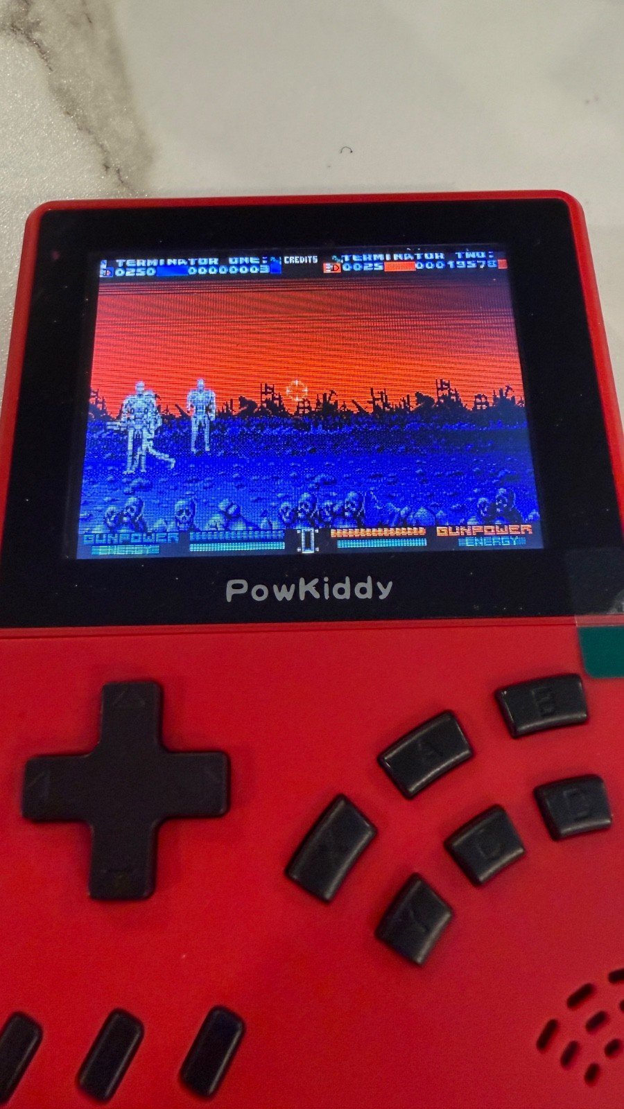 Powkiddy V2 retro arcade handheld w 32 gb card and over 3600 games