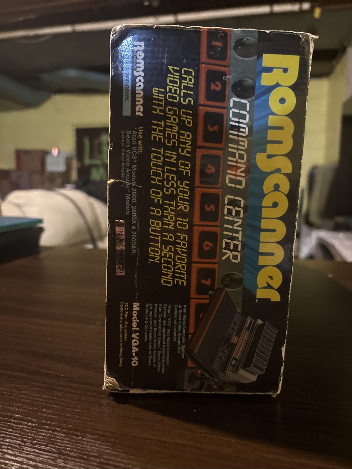 Atari VCS Romscanner Command Center Atari 2600 VGA-10 ASiS-WITH BOX/NOT TESTED