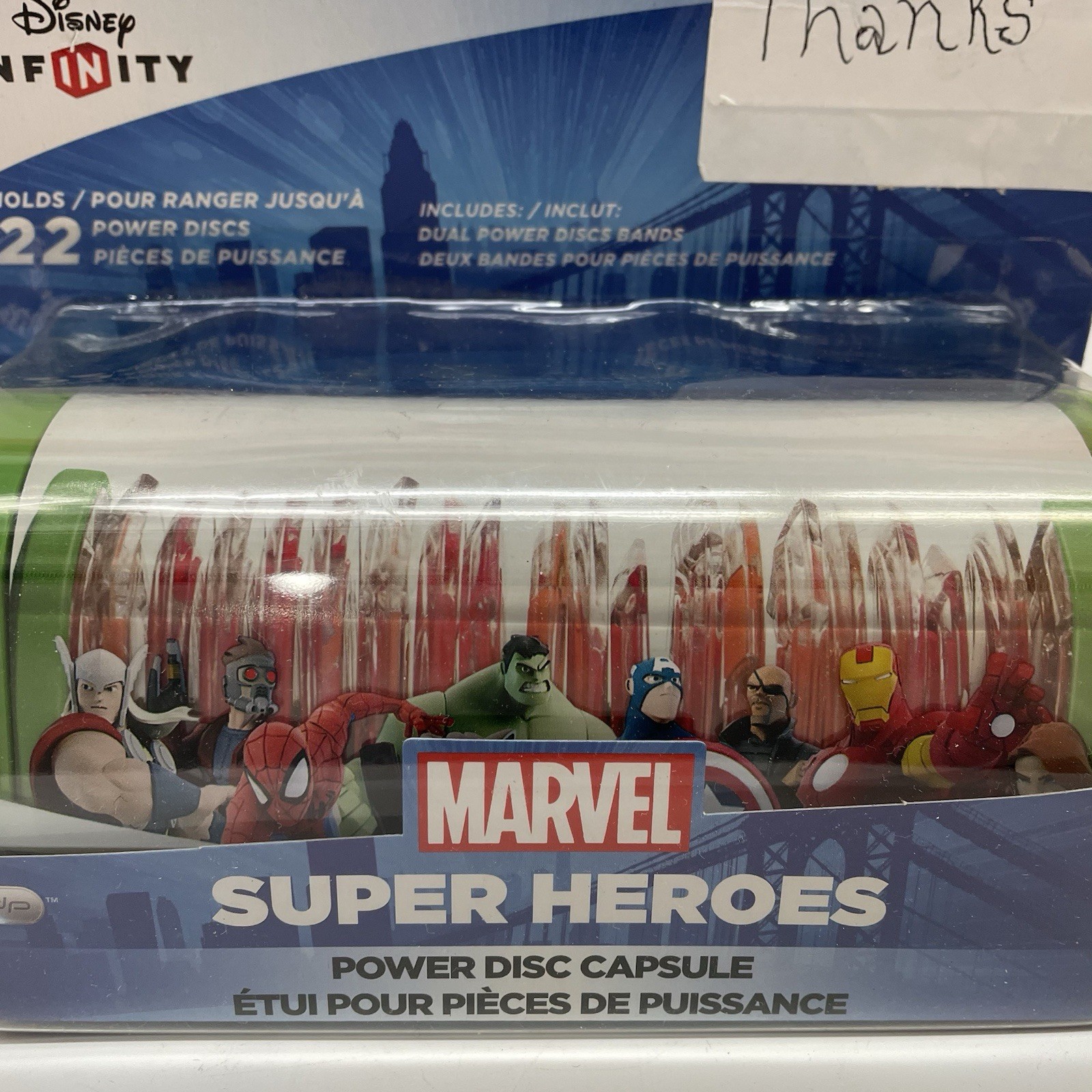 Disney Infinity 2.0 Marvel Super Heroes Power Disc Capsule Green Holds 22 Dics