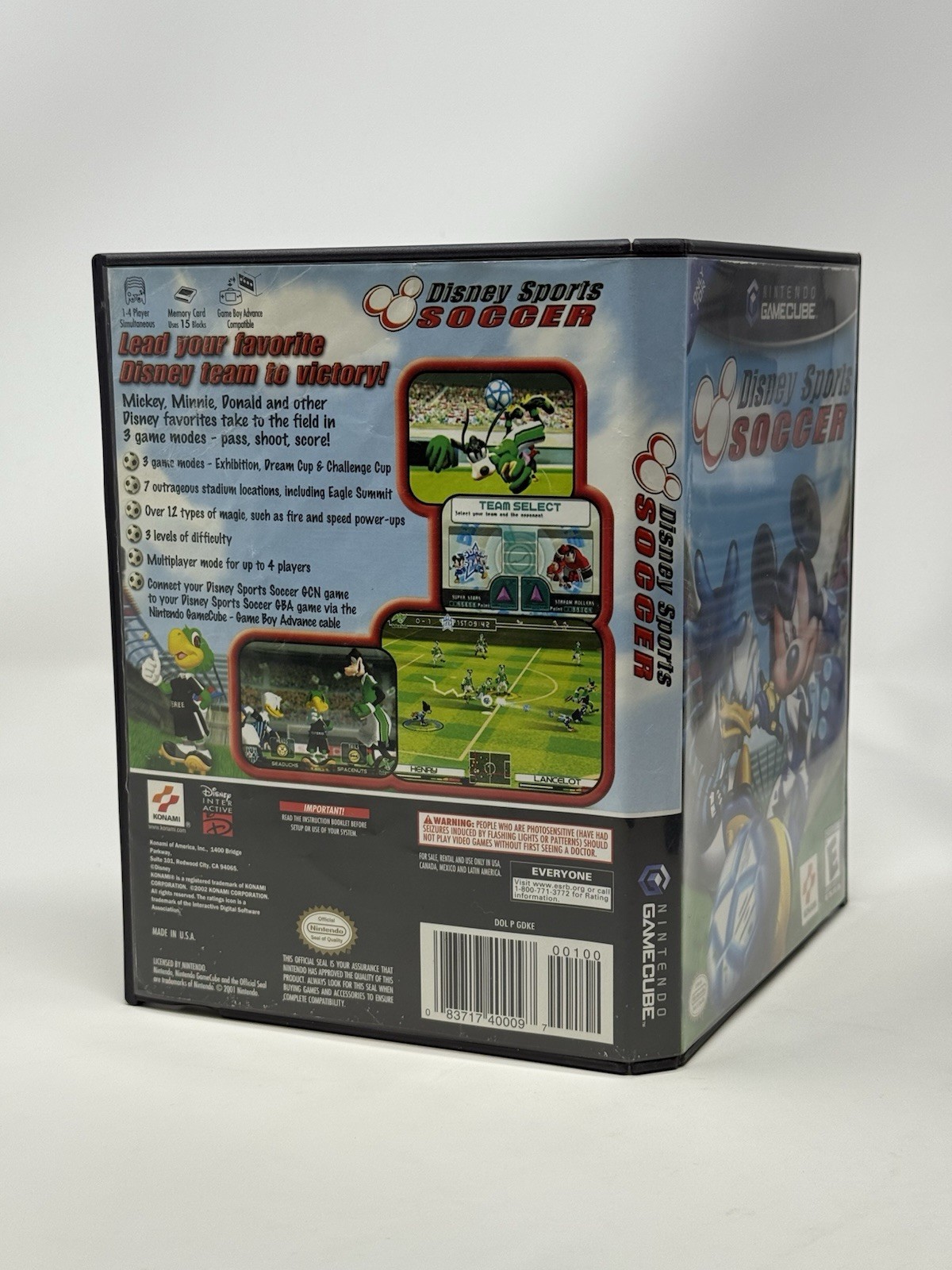 Disney Sports Soccer Nintendo Gamecube Game + Case Pristine Disc Tested Retro