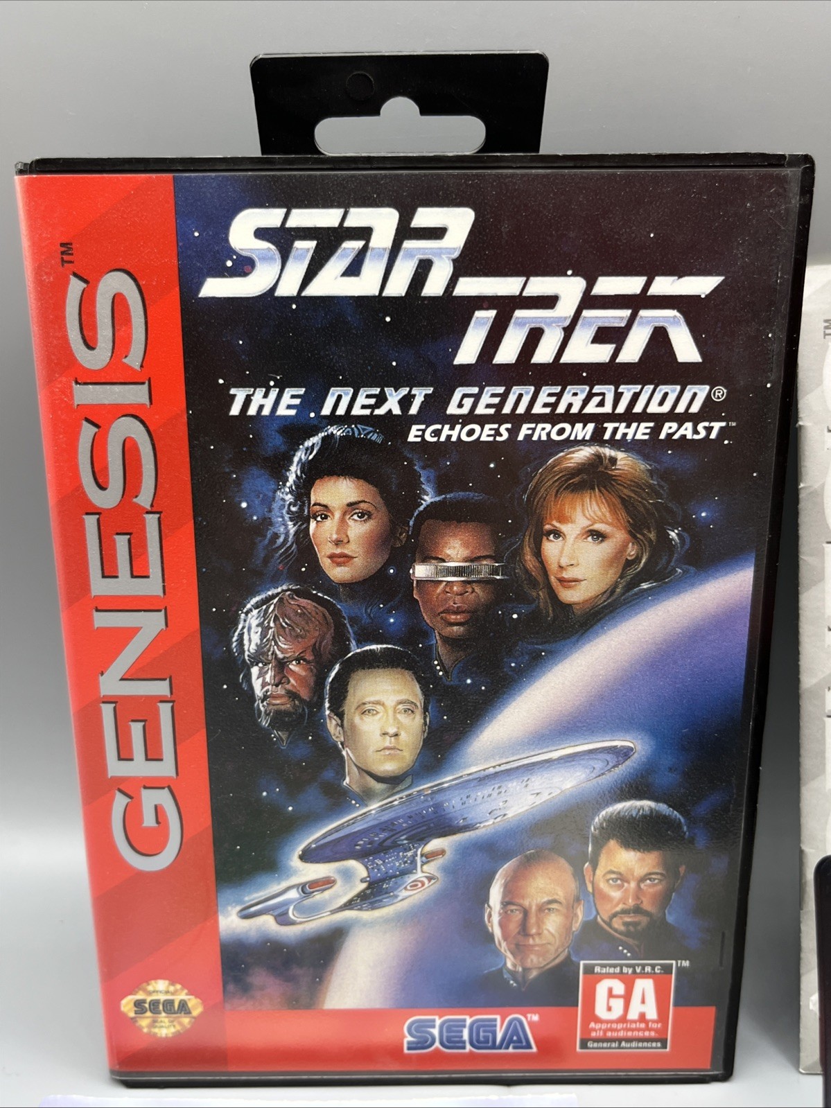 Star Trek The Next Generation Echoes From the Past (Sega Genesis, 1994) Complete