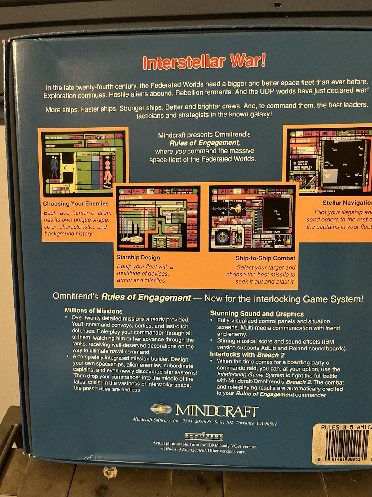 Rules Of Engagement – Mindcraft – Amiga Game ￼