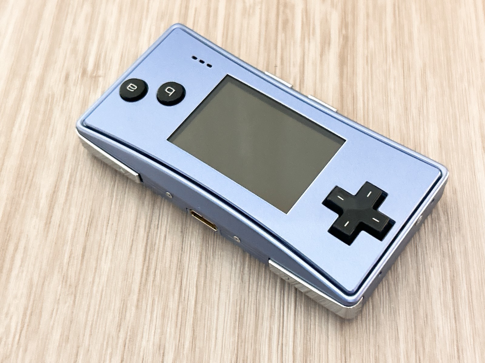 Mint – Nintendo GameBoy Micro Blue Console Tested w/ Charger & Case GBM