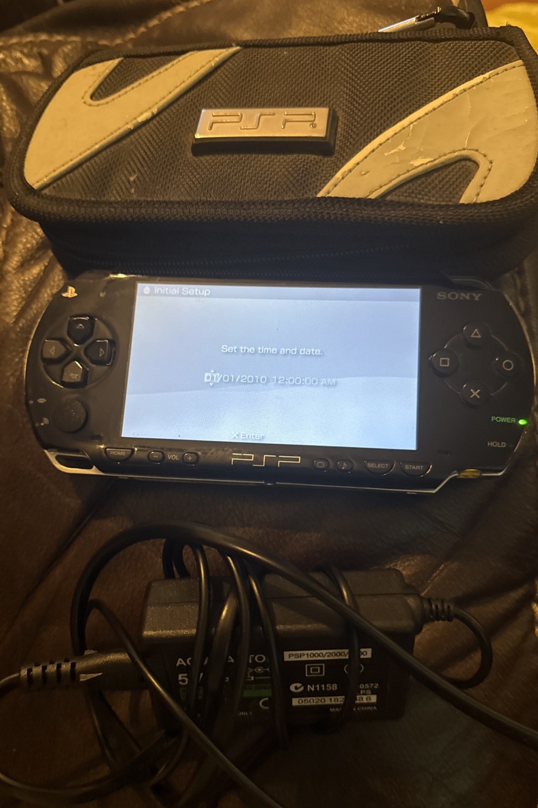 Sony PSP 1001 US Handheld Black Console 32GB Memory Card OEM Charger Tested