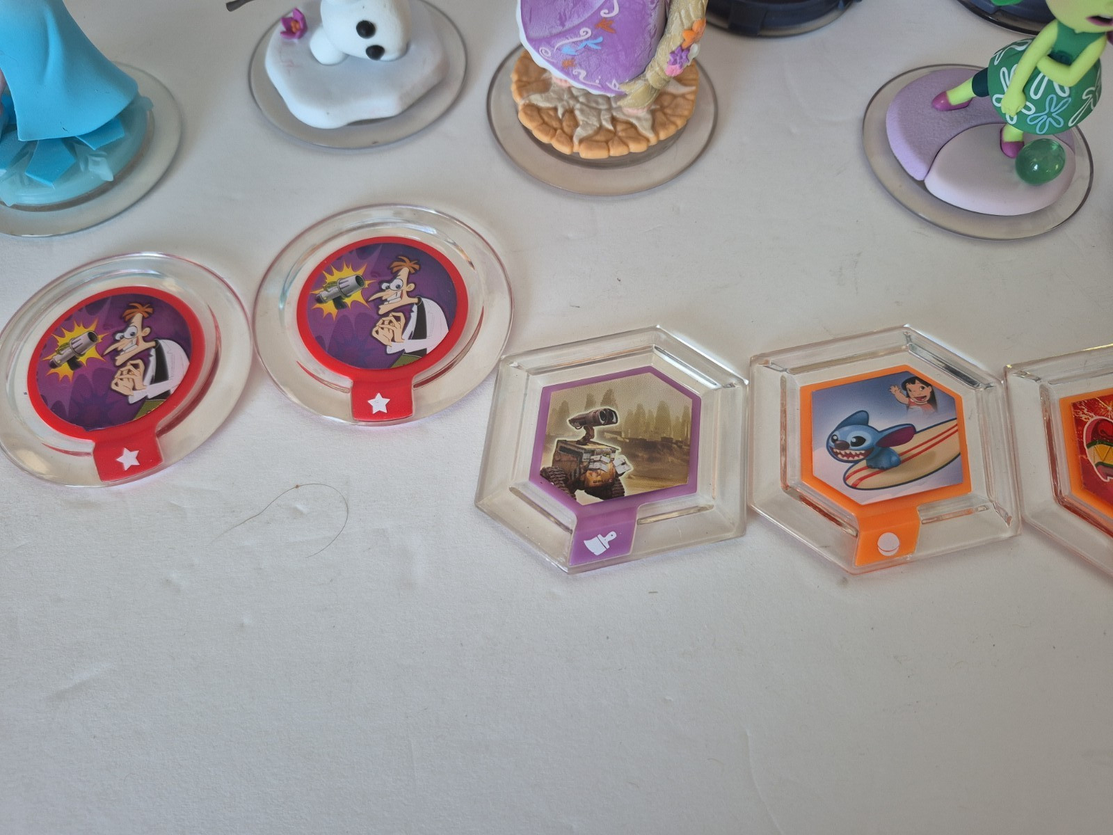 Disney Infinity Figure Frozen Jack Big Hero Tangled Jasmine Power Discs Lot