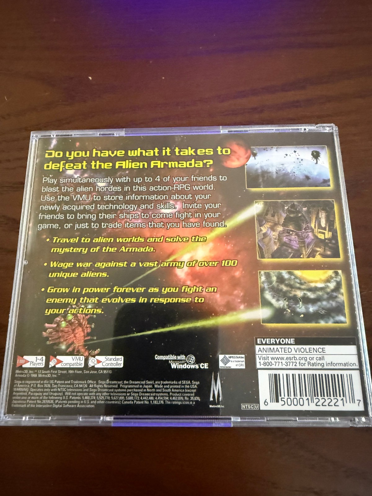 Armada (Sega Dreamcast, 1999) – AUTHENTIC, TESTED, CIB, SEE PICS, READ DESCRIP