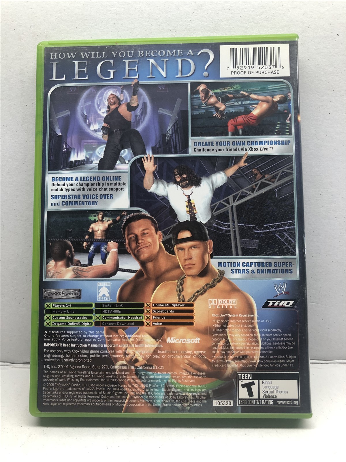 WWE WrestleMania 21 (Xbox, 2005) Clean Tested Working – Free Ship