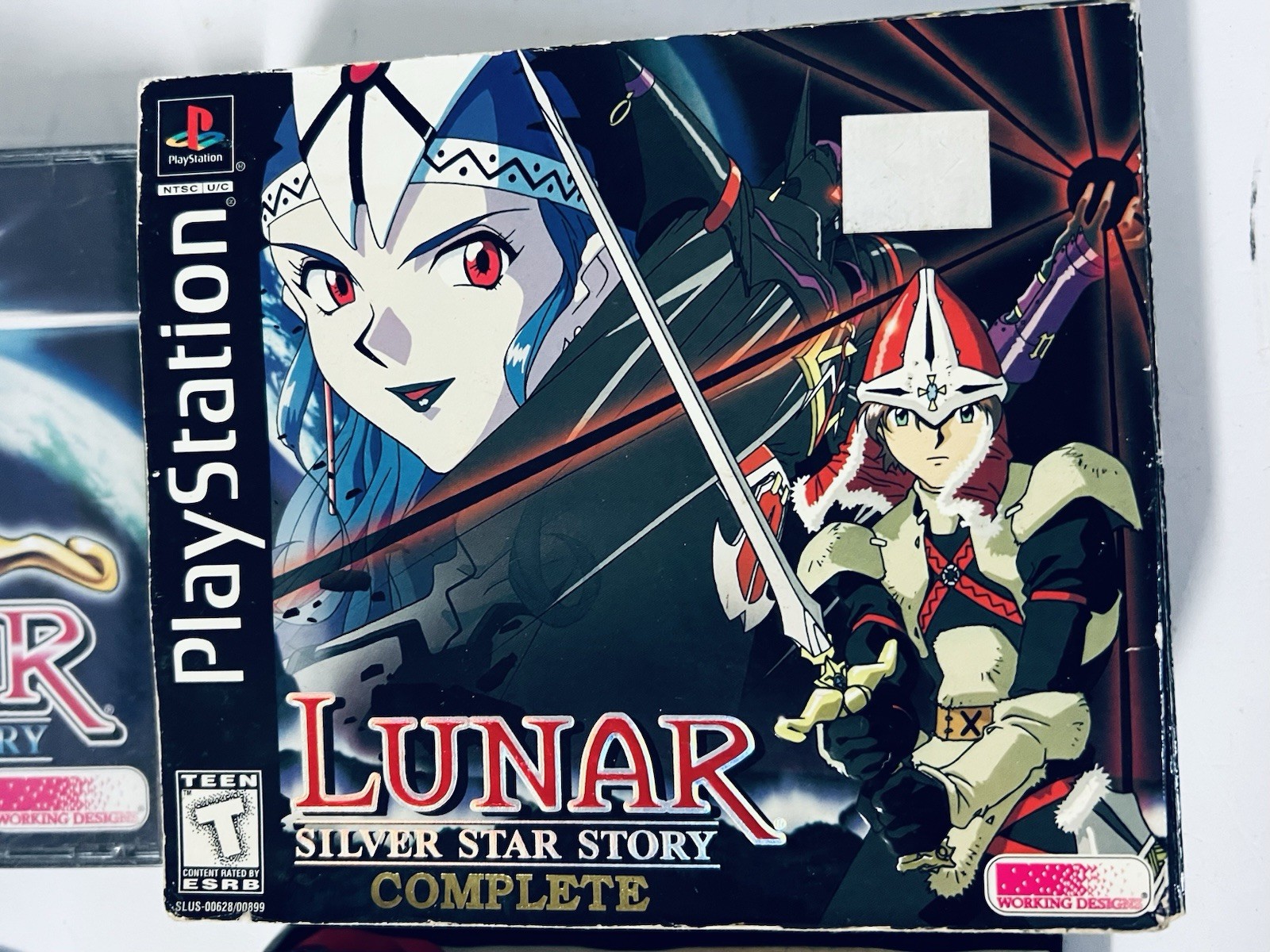 Lunar Silver Star Story Ps1 in Box w/ Music Sound Track, Disc 2 Playstation