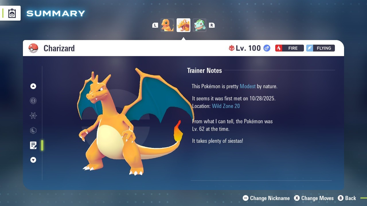 Pokemon Legends ZA 💥 6IV Normal Alpha Charizard💥Fast 🚀Masterball Held