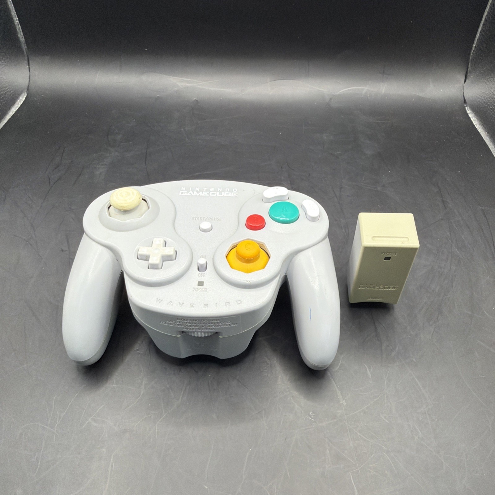 Tested Nintendo Gamecube Wavebird Platinum Wireless Controller w/ Receiver A