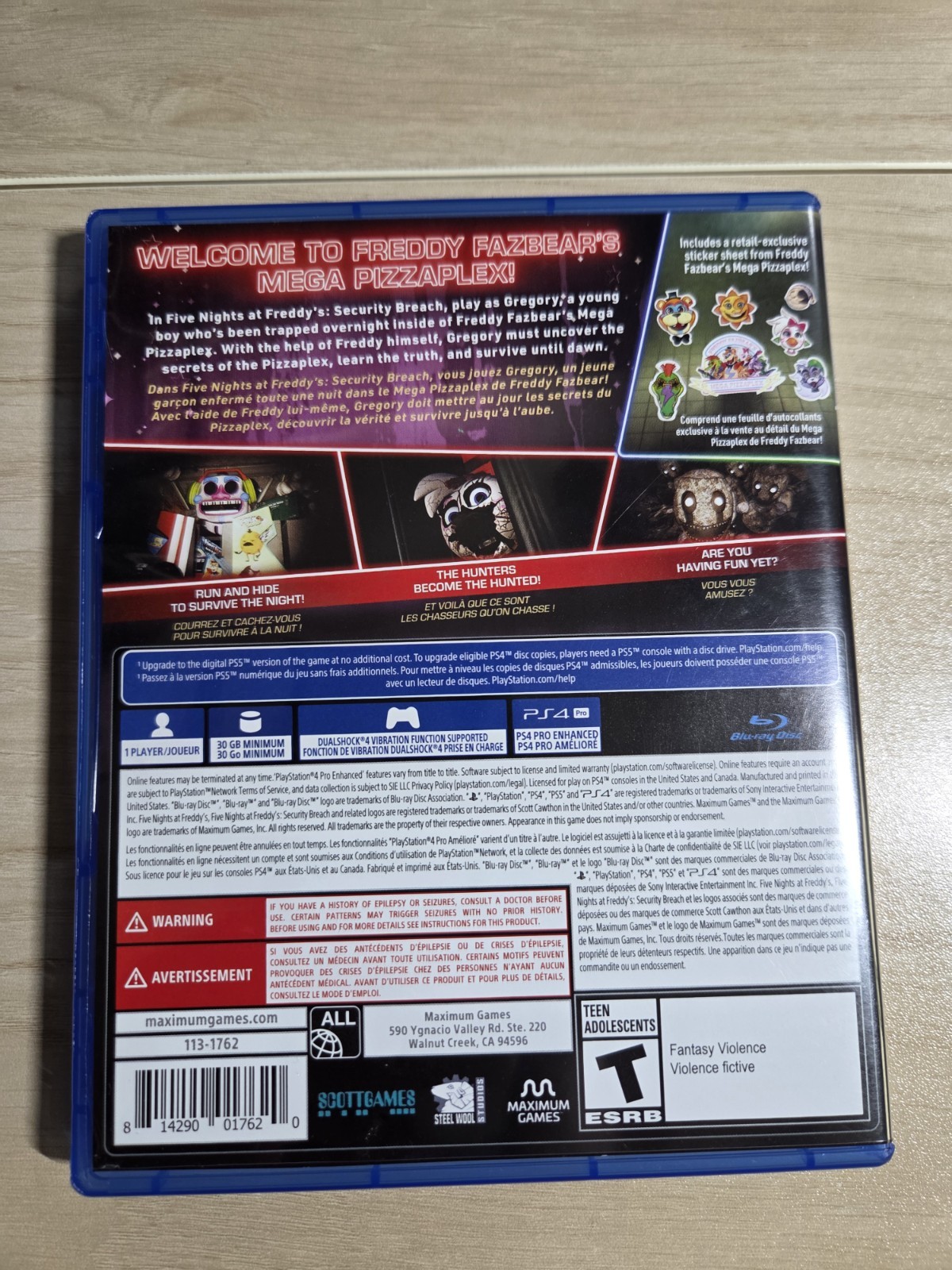 PlayStation 4 & PlayStation 5 Lot Five Nights at Freddy’s & Poppy Playtime VG