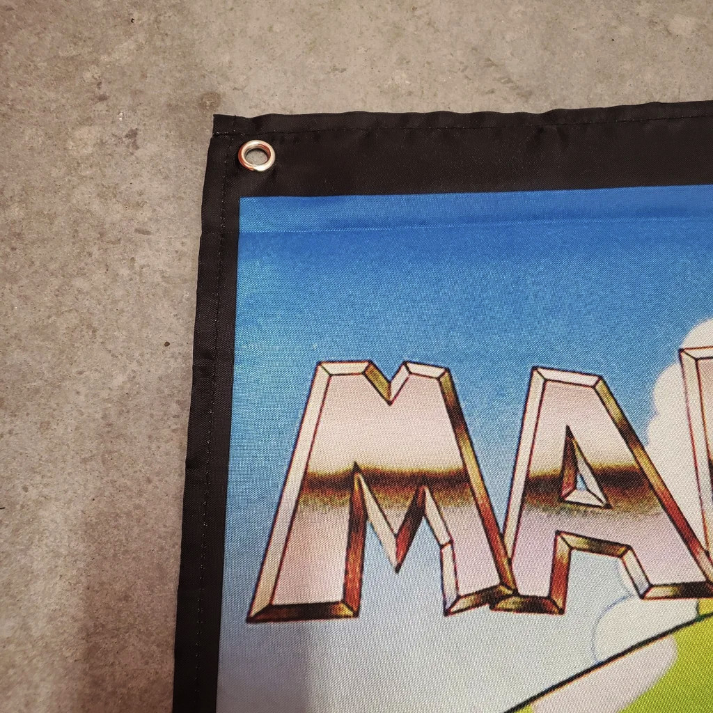 Super Mario Kart Custom Wall Flag Banner Tapestry 2 x 3 Ft, SNES