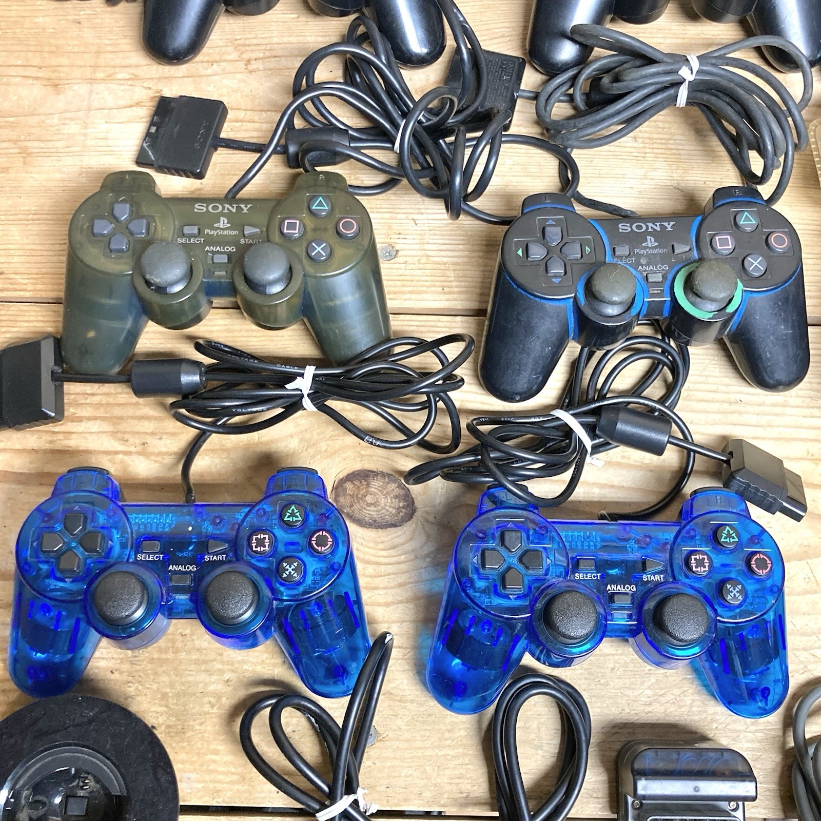 Lot Of Sony PlayStation PS1 PS2 PS3 Controllers Xbox OEM 3rd Party – UNTESTED