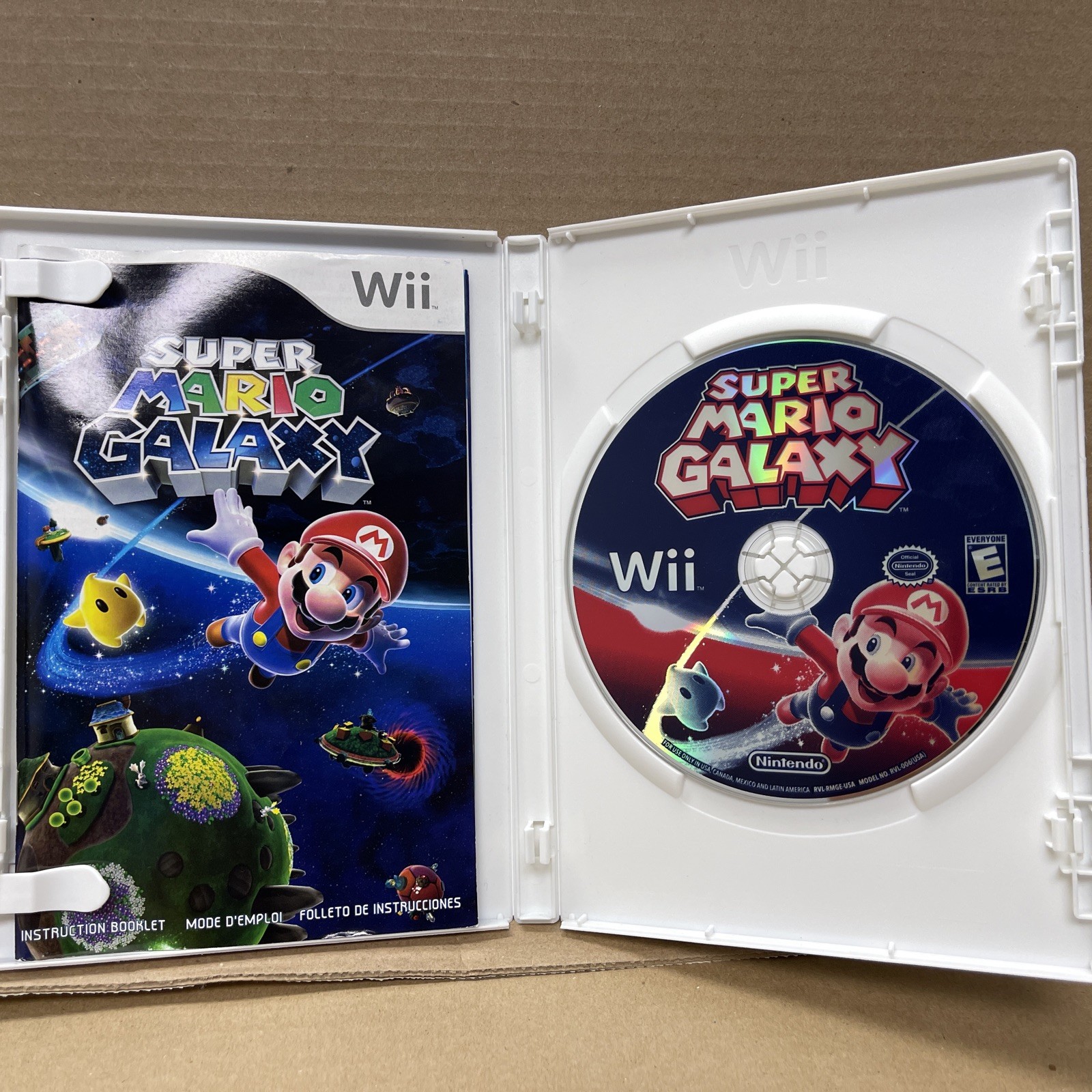 Super Mario Galaxy (Nintendo Wii, 2007) CIB