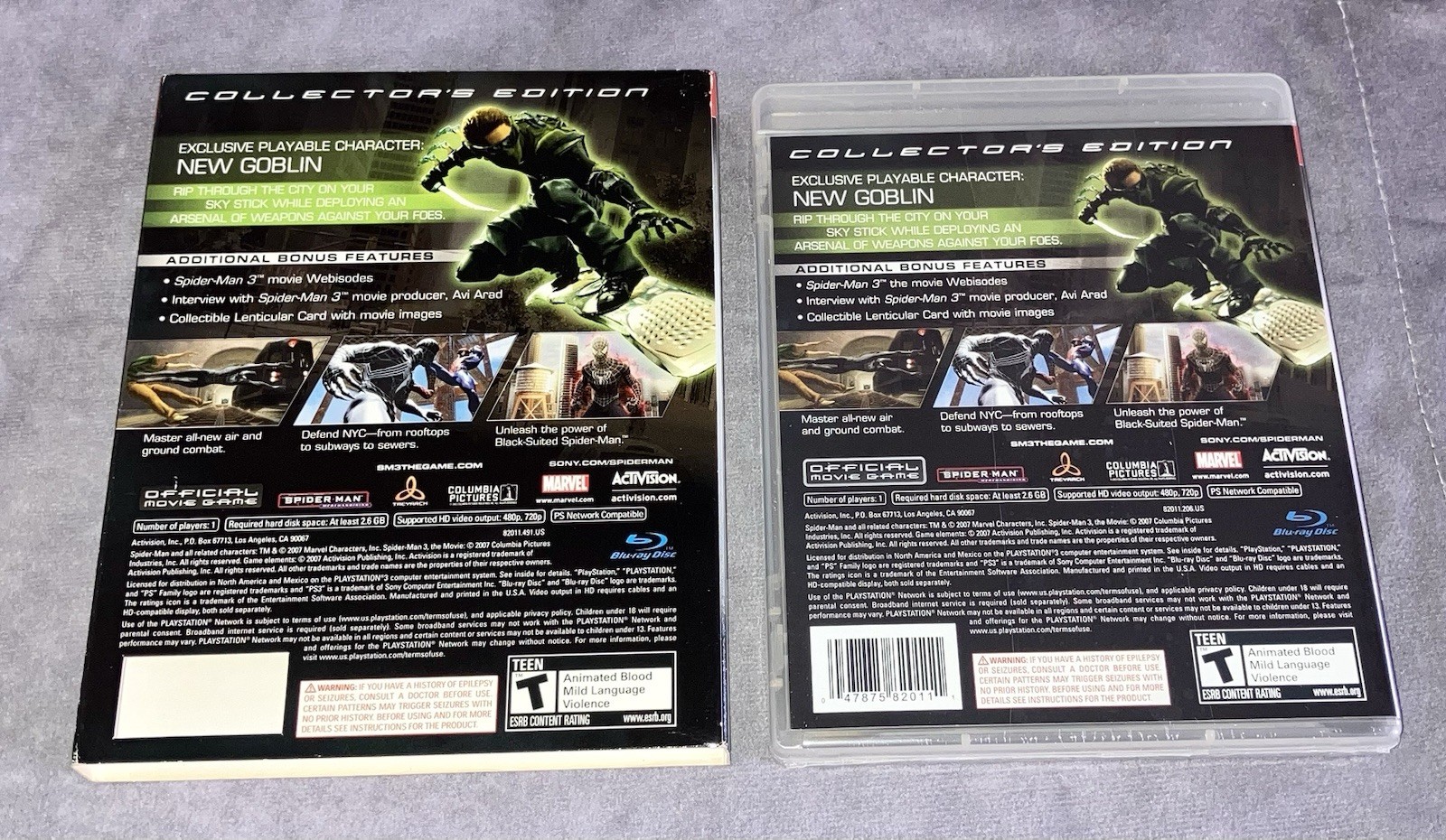 Spider-Man 3 Collector’s Edition PS3 Brand New Factory Sealed With Slipcover