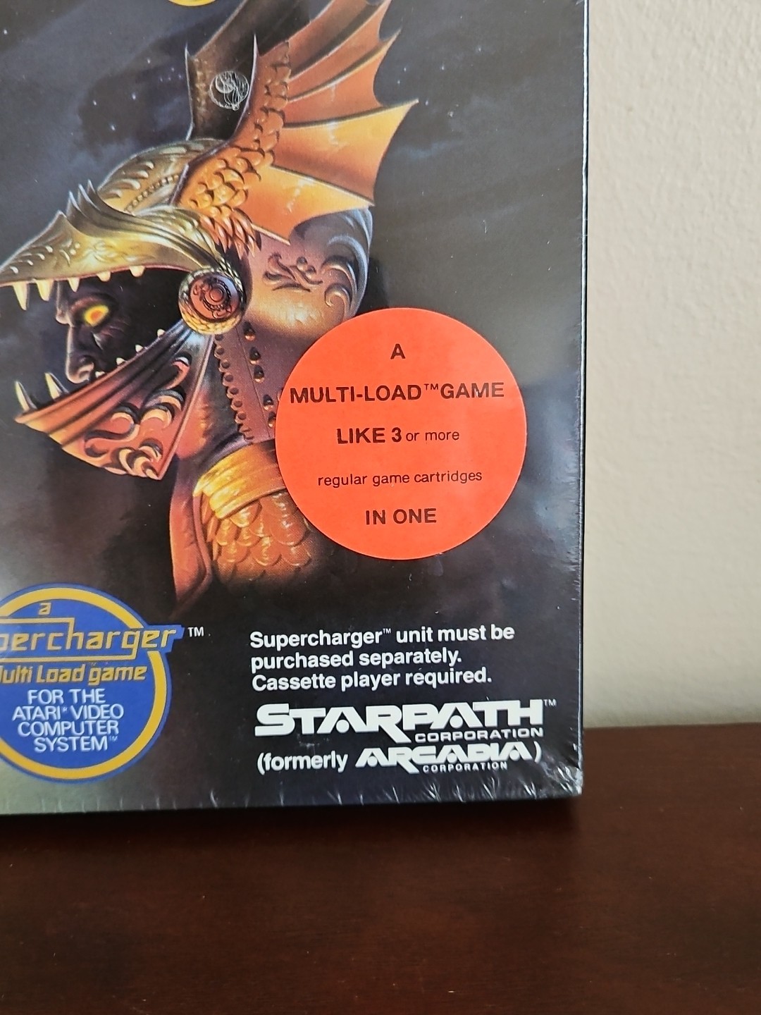 Vintage Rare Atari 2600 DragonStomper Starpath SuperCharger Cassette New Sealed