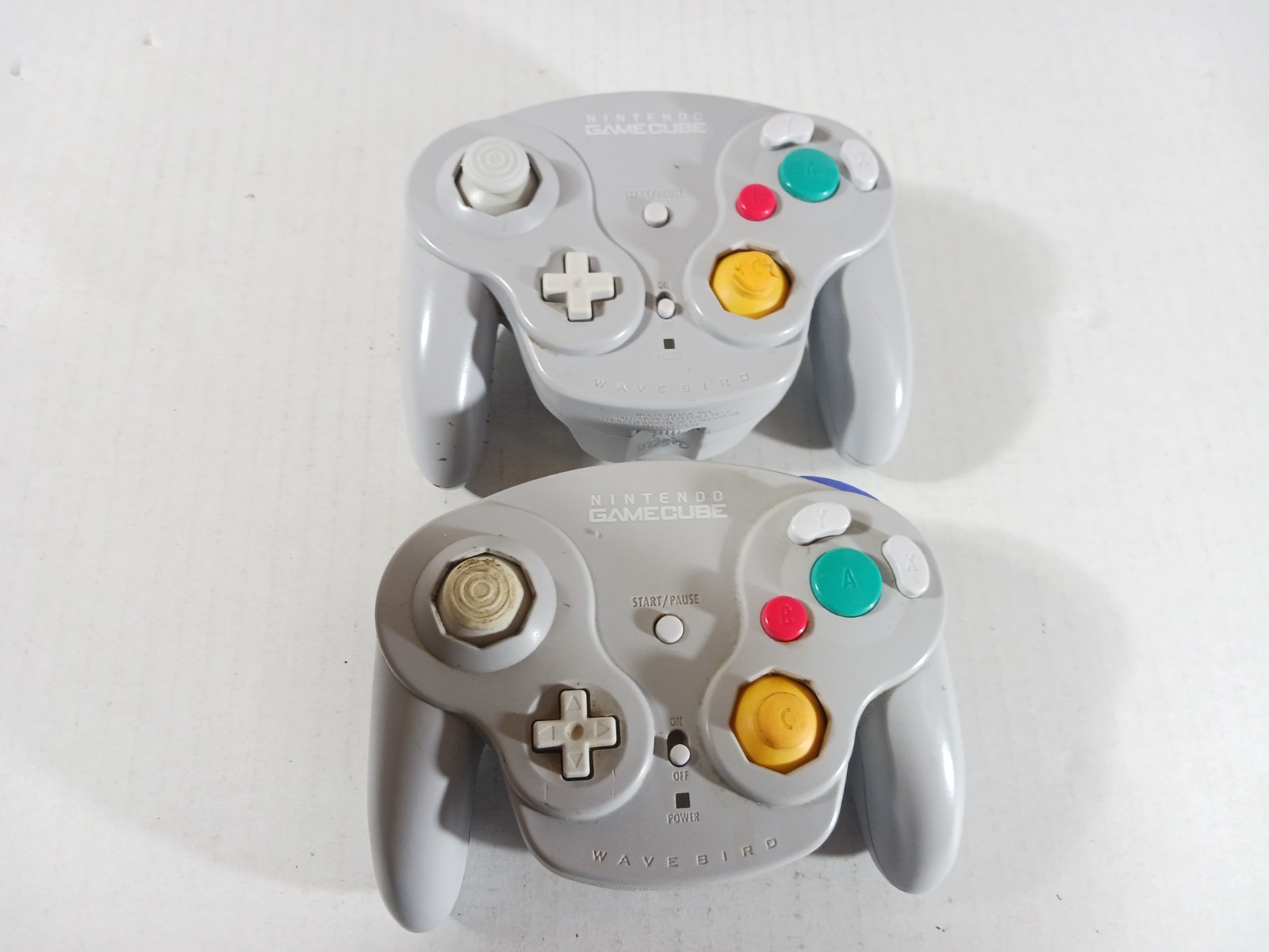 WaveBird Wireless Controller Lot Grey With Receivers Tested Heavy Wear Corrosion