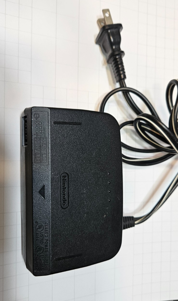 Nintendo 64 N64 Power Supply OEM AC Adapter NUS-002 TESTED WORKING & CLEANED!