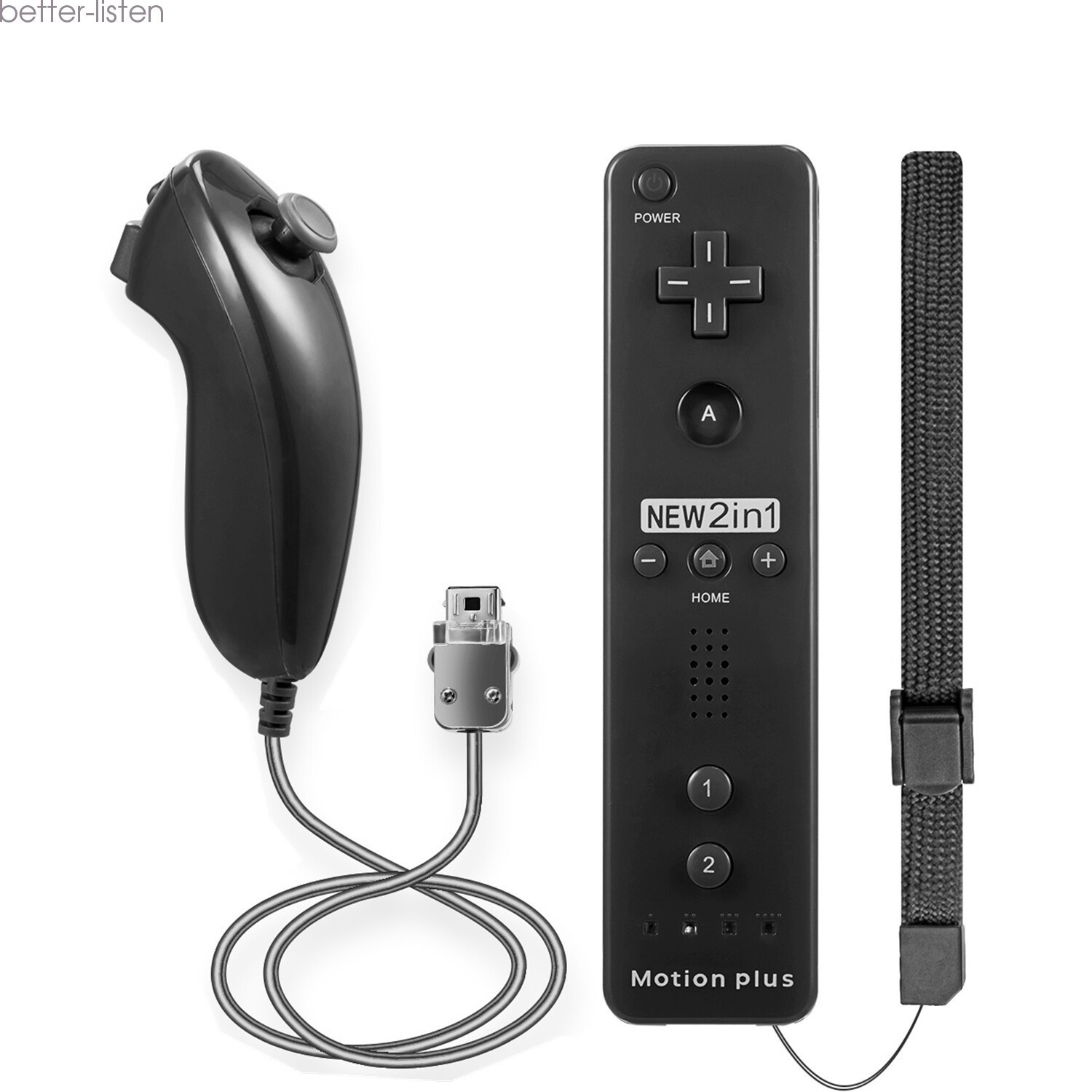 Brand New Built in Motion Plus Remote Controller And Nunchuck For Wii & Wii U