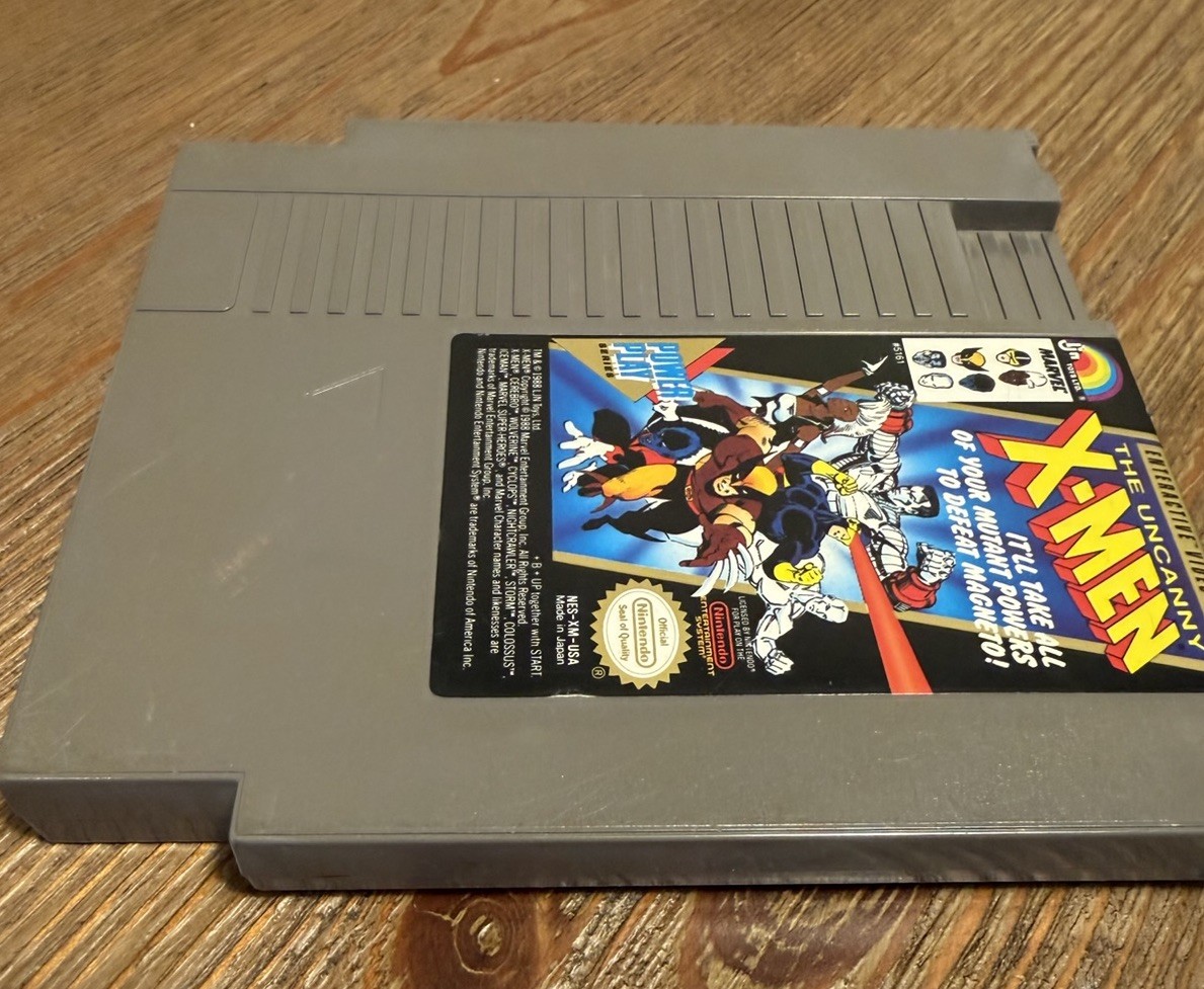 The Uncanny X-Men Nintendo NES Game Cartridge Tested Working Cleaned Authentic