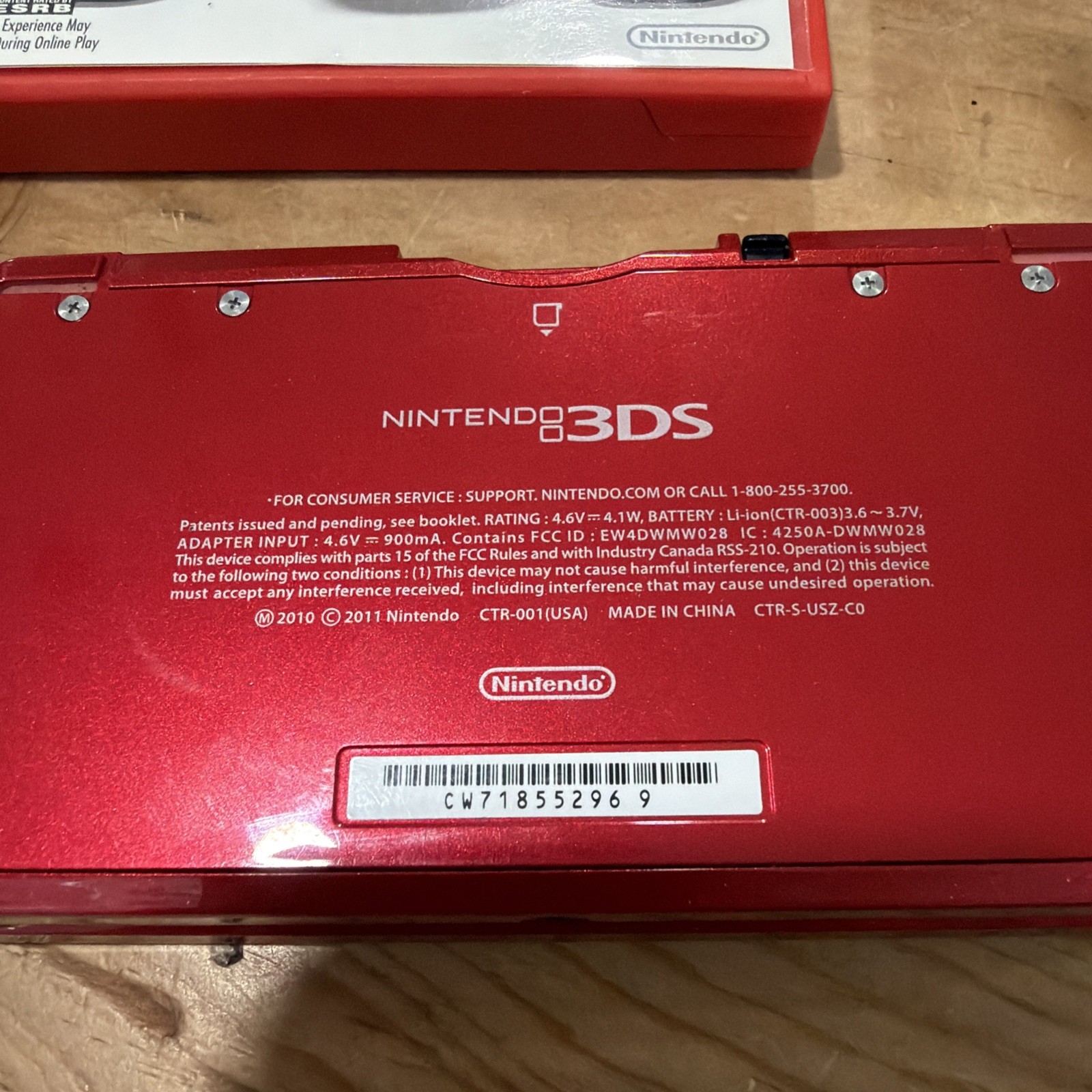Nintendo 3DS Super Mario 3D Land Flame Red Handheld System CIB USA W/ Mario Cart