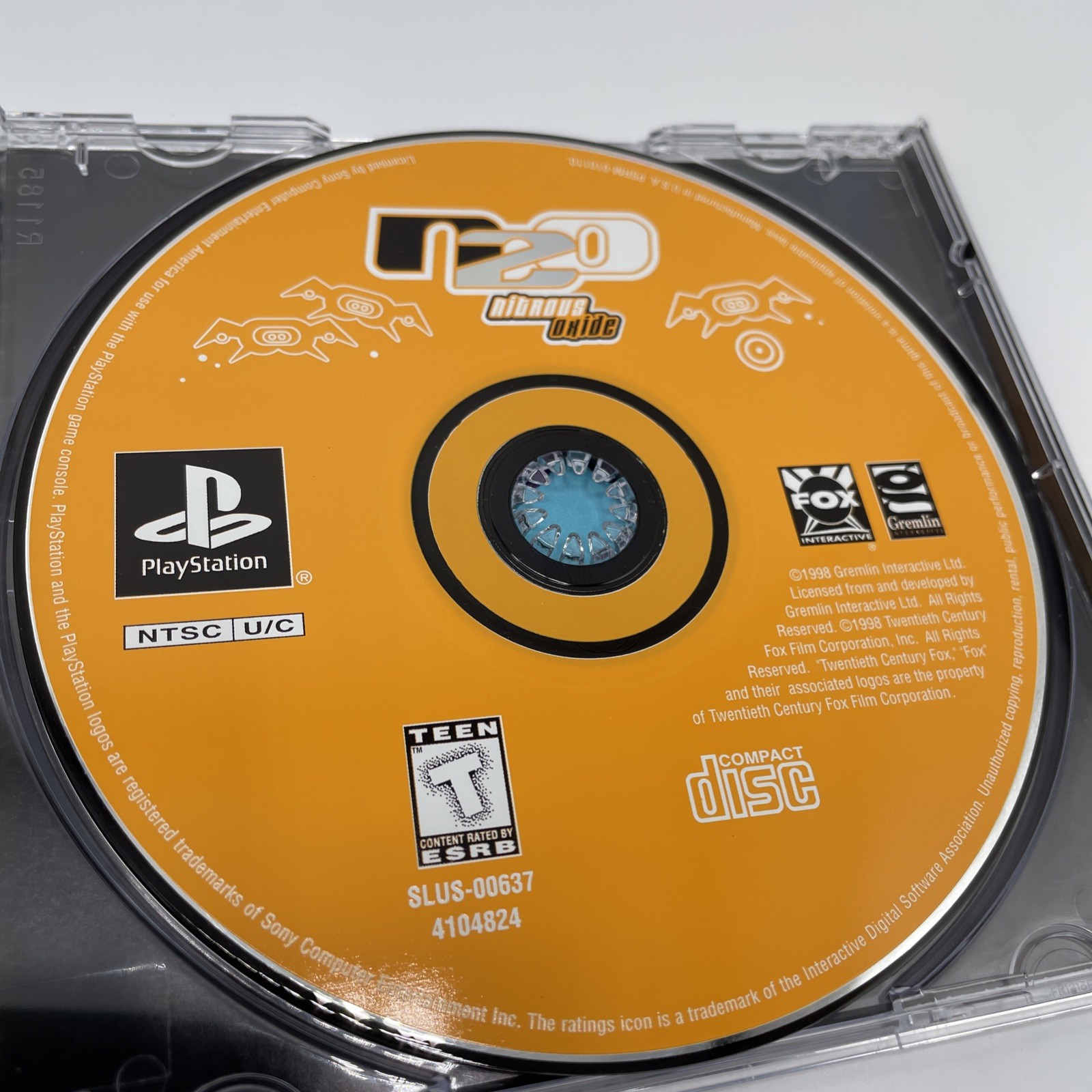 N2O: Nitrous Oxide PS1 PlayStation 1 Complete CIB + Registration Card
