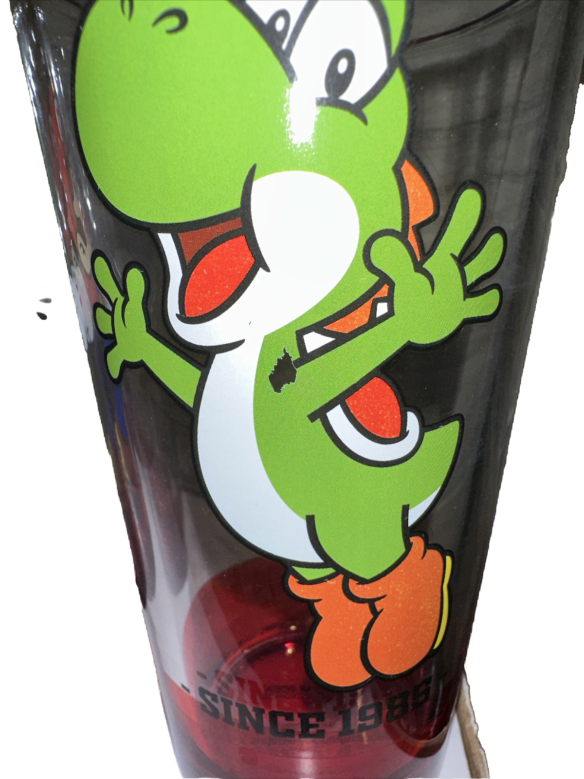 Super Mario Collectible Set of 3 Pub Style Tumbler Glasses Cups 16oz Pint