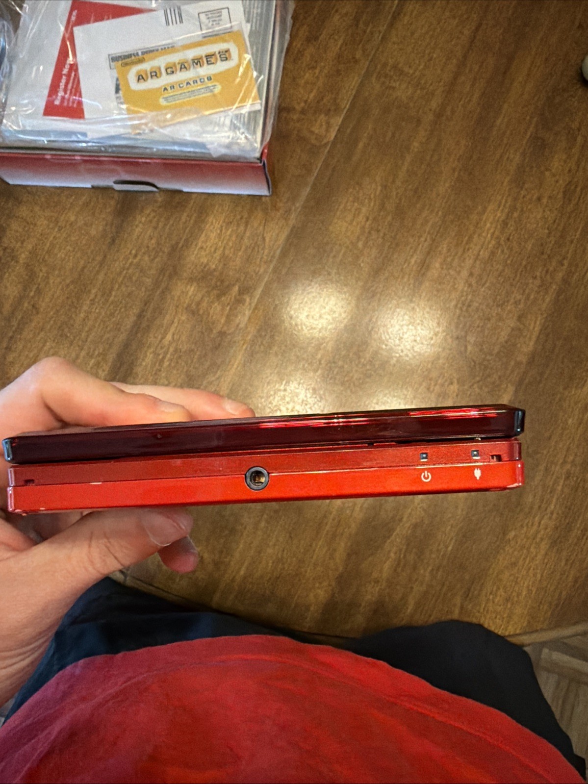Nintendo 3DS Handheld System – Flame Red with charger and original box