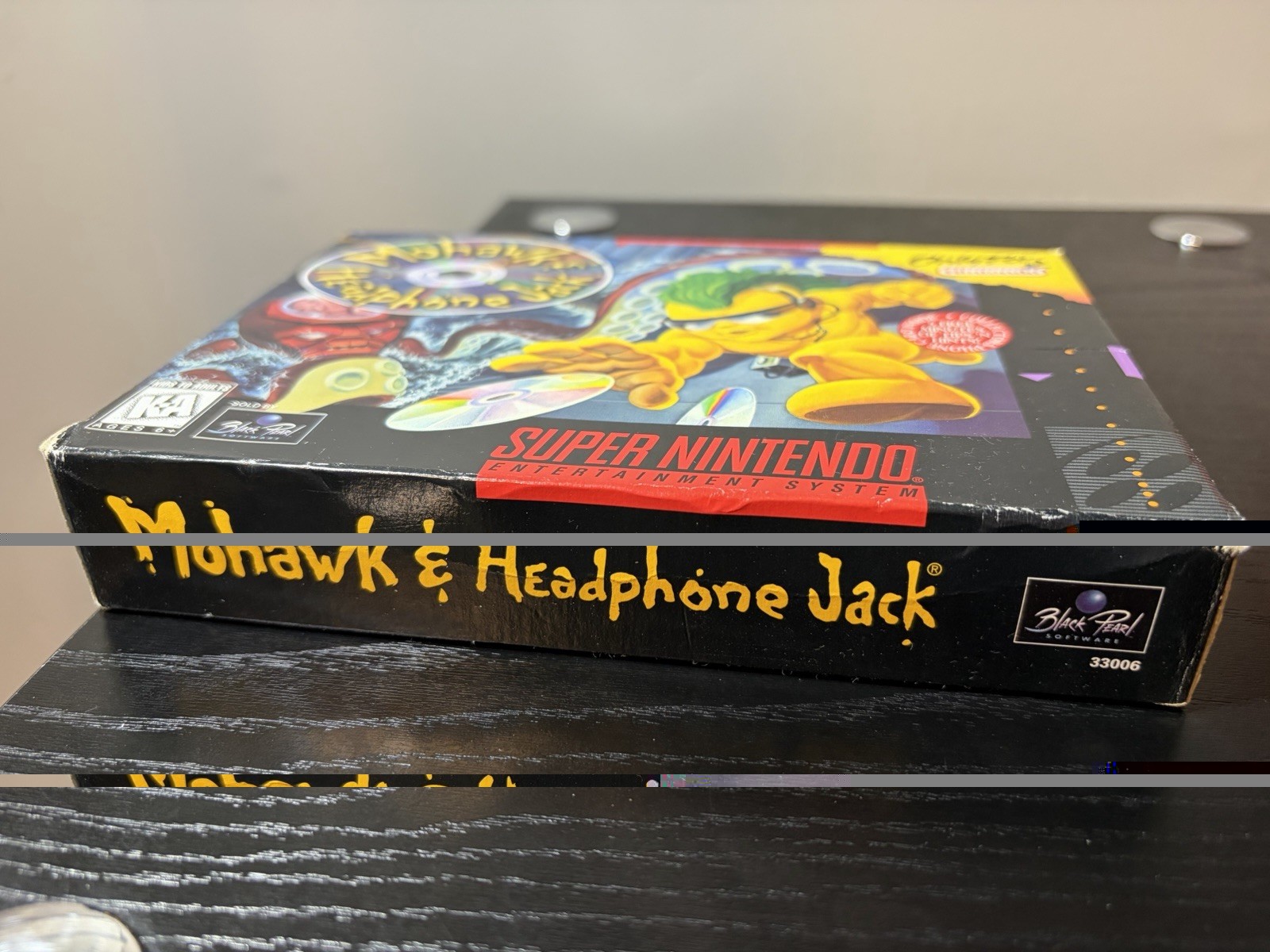 Mohawk & Headphone Jack Super Nintendo Authentic Tested & Working Rare 1997