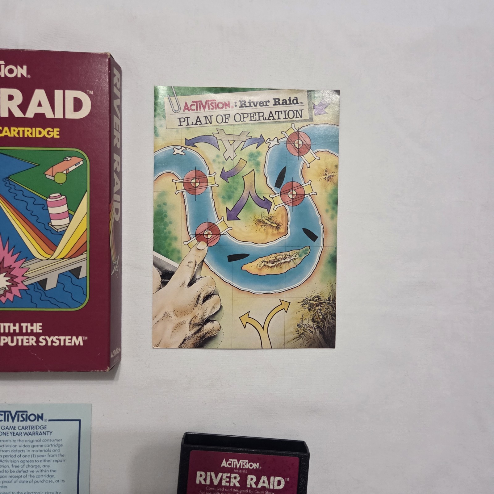 River Raid (Atari 2600, 1982) Complete In Box CIB w/ Manual & Paperwork