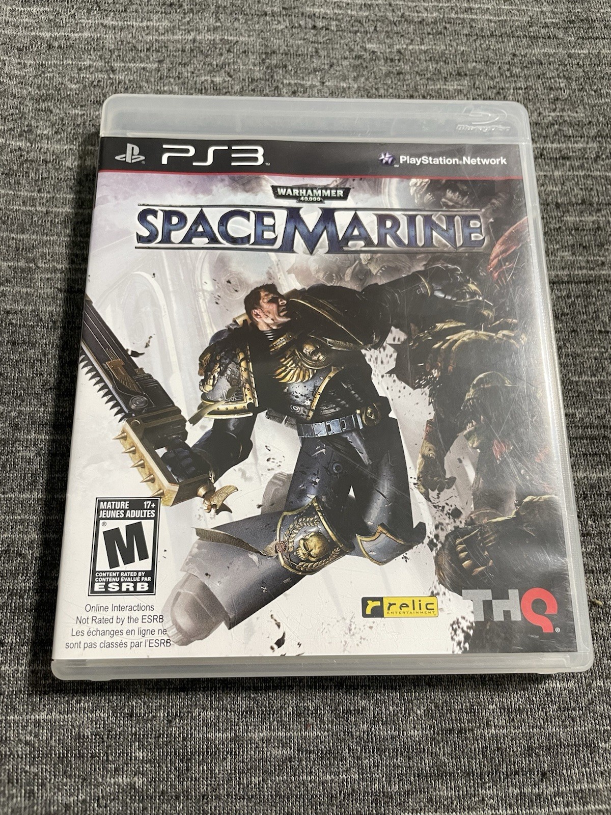 Warhammer 40,000: Space Marine (PlayStation 3 PS3, 2011) Complete CIB – TESTED
