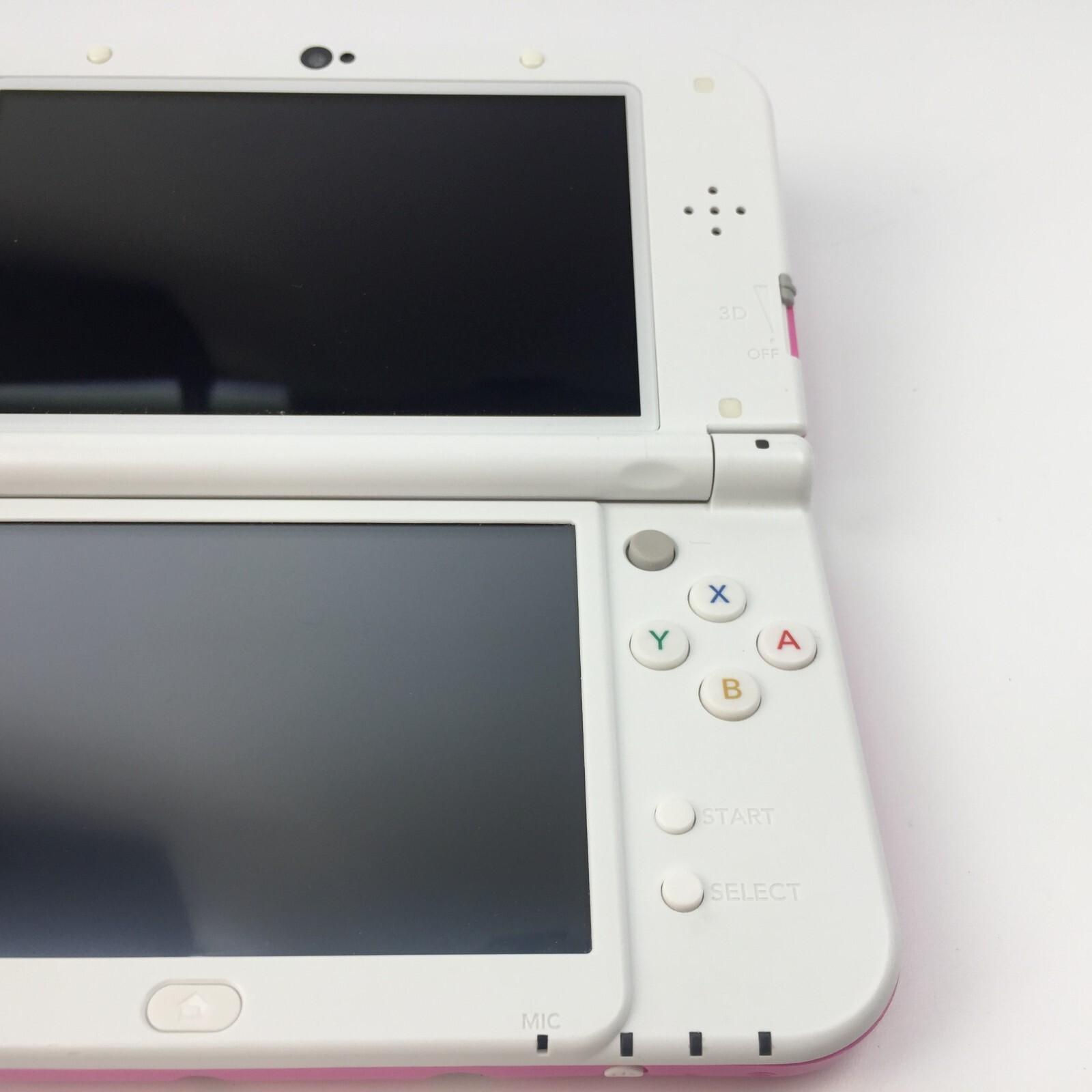 【Very Good】Nintendo New 3DS LL Pink x White Console ONLY Japanese Edition #dj06