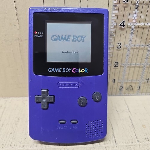 Nintendo Game Boy Color Grape Handheld System. GBC