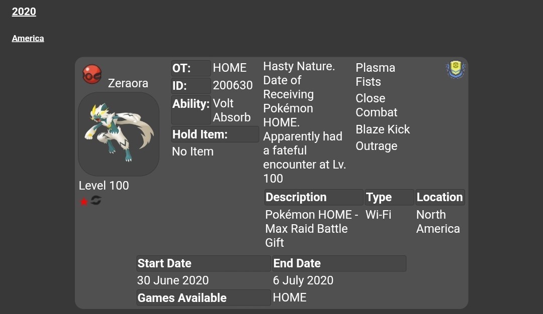 🌟2020 Shiny HOME Zeraora Event | Pokémon Legends: Z-A🌟New HOME Releases
