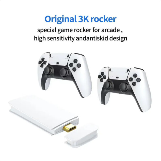 M15 Plus Retro Game Stick 4K HDMI Wireless Console 64GB 128GB 256GB 2 Controller