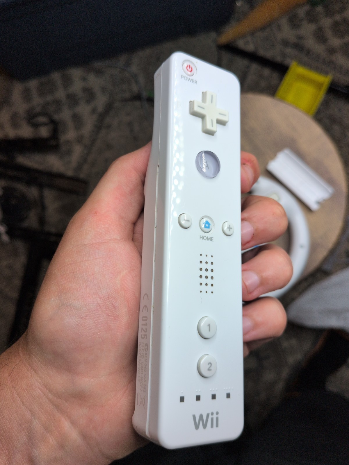 Nintendo Wii Controller RVL-003 with Steering Wheel White Wiimote for Mario Kart