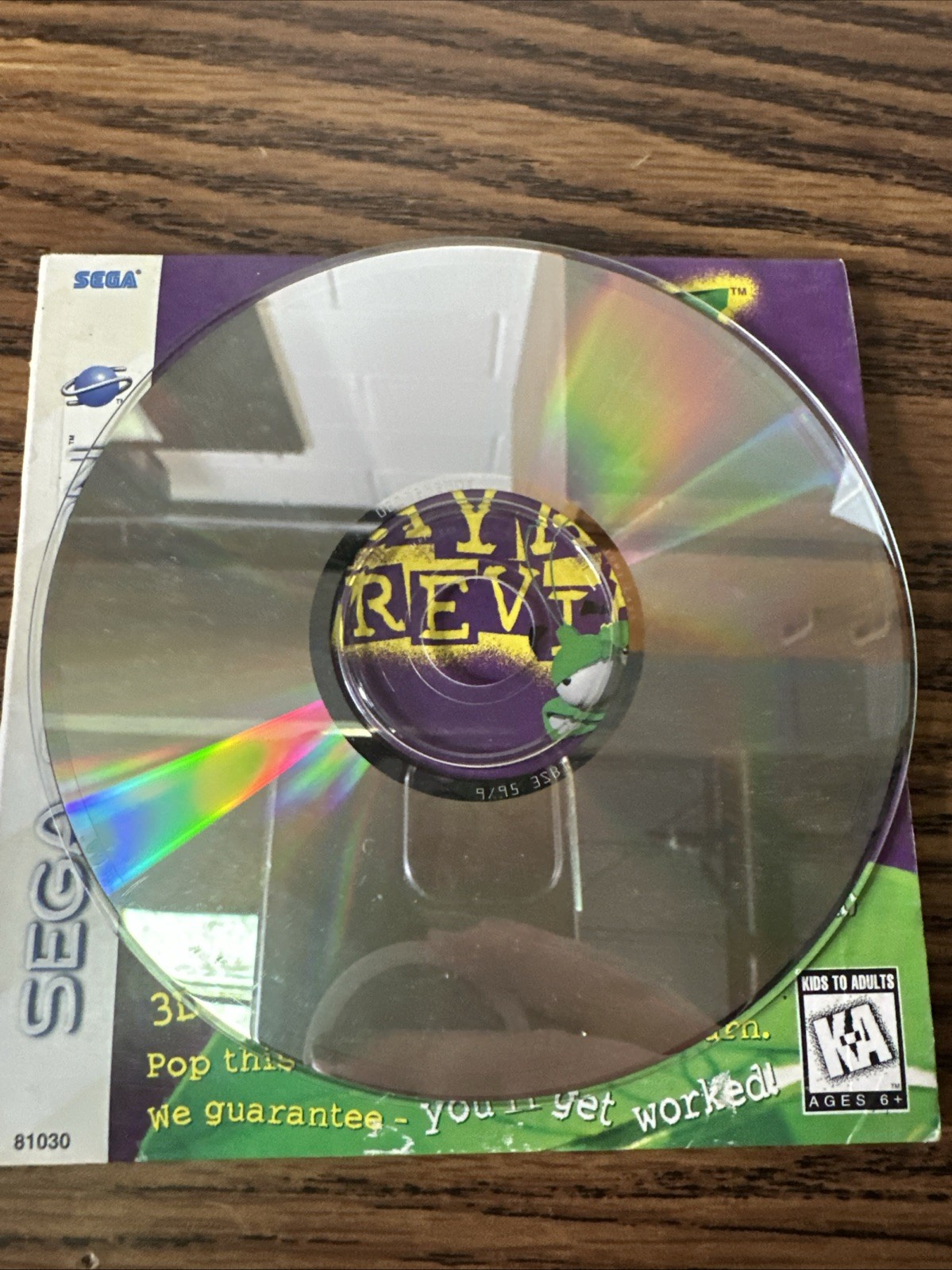 Bug! Playable Demo Sega Saturn 1995 Game Disc and Sleeve