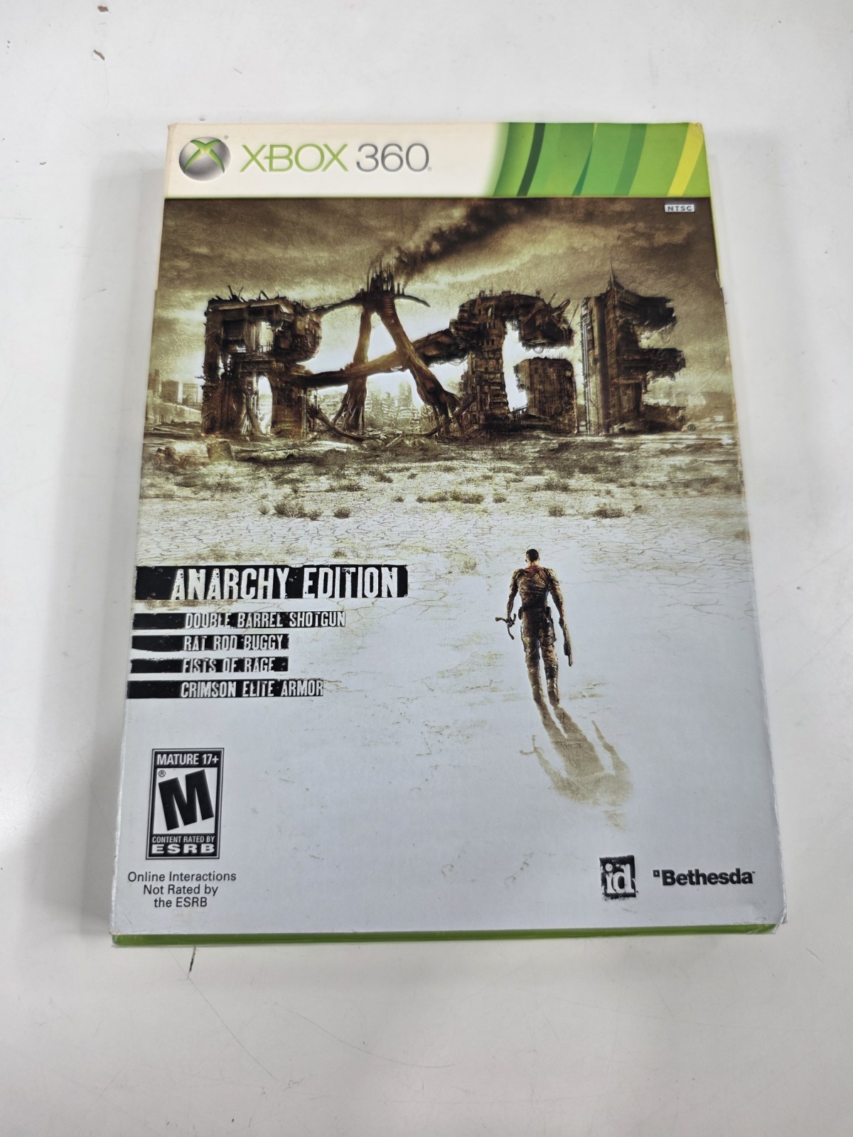 RAGE ANARCHY EDITION First Print w/ Slip Cover Xbox 360, 2011 RARE Sealed