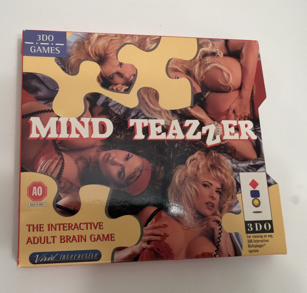 Mind Teazzer Cover Sleeve ONLY RARE 3DO Vivid Interactive Authentic Very NICE!