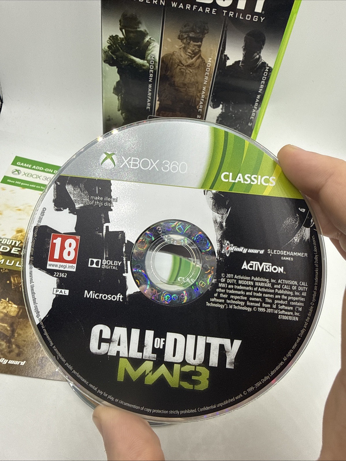 Call of Duty Modern Warfare Trilogy Xbox 360 SUPER RARE GEM! MW1, MW2, MW3