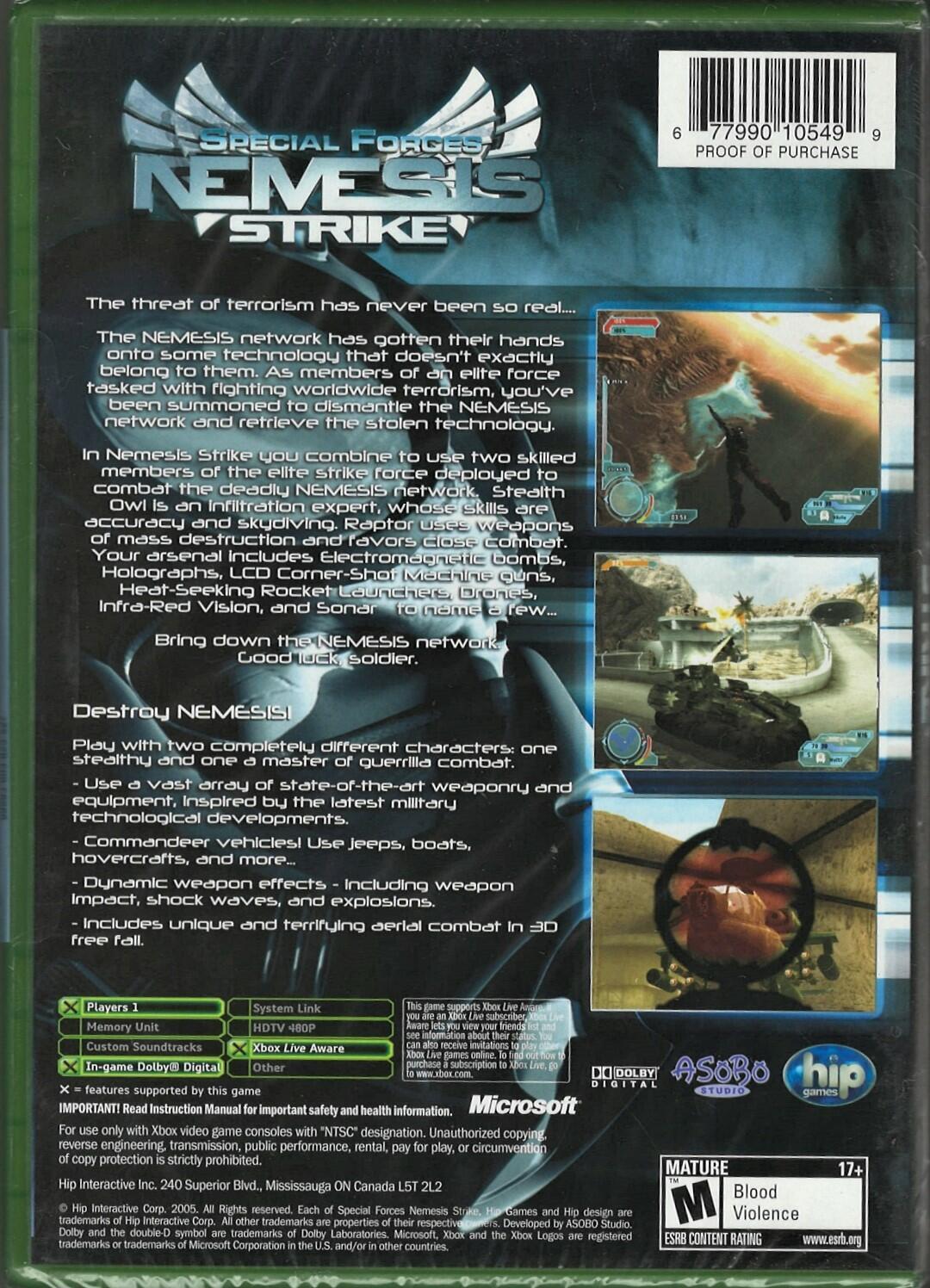 Nemesis Strike M Xbox (Brand New Factory Sealed US Version) Xbox
