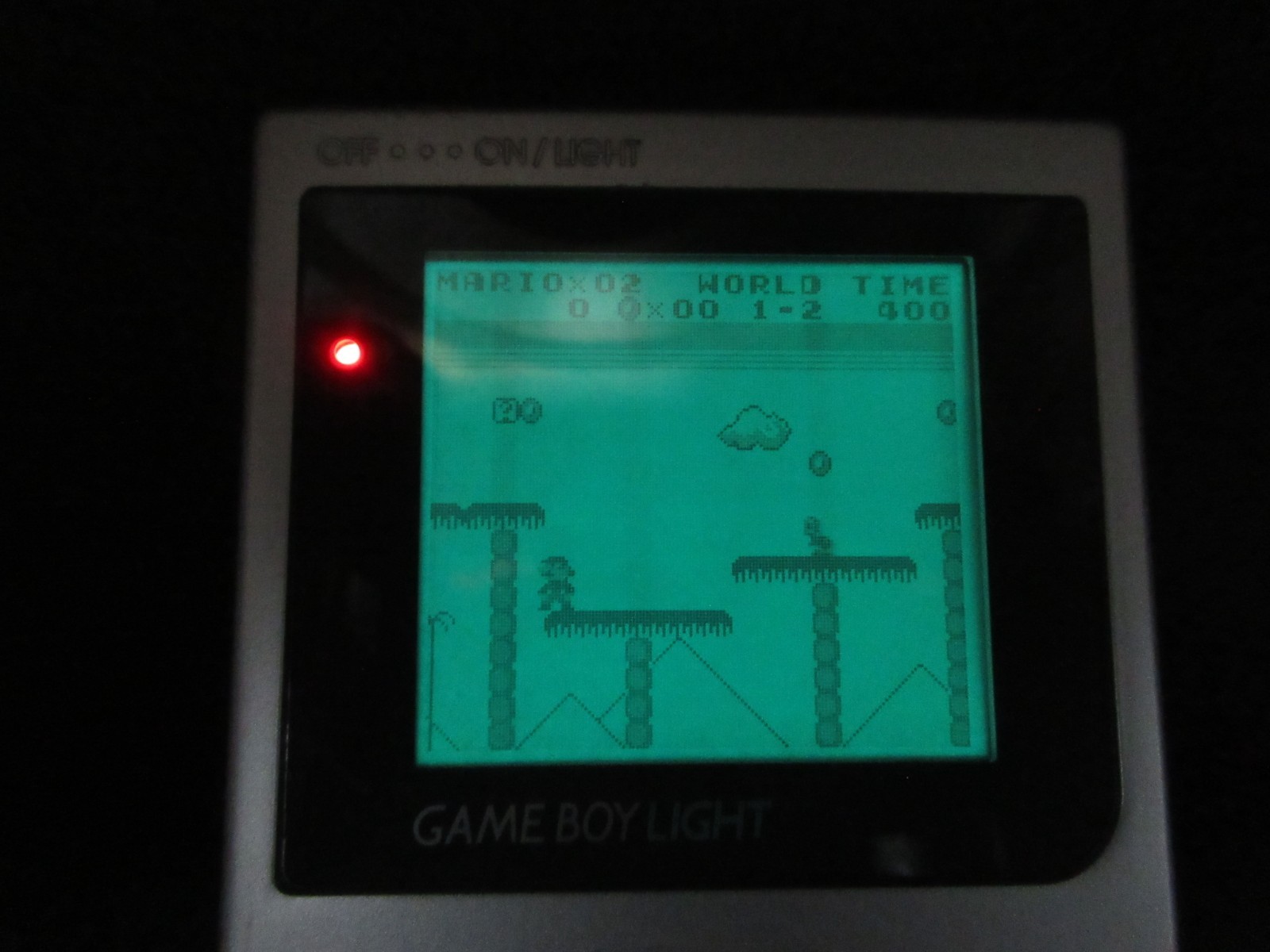 【Very Good】Nintendo Gameboy Light Silver Console Only #DEN2/08/0623/01