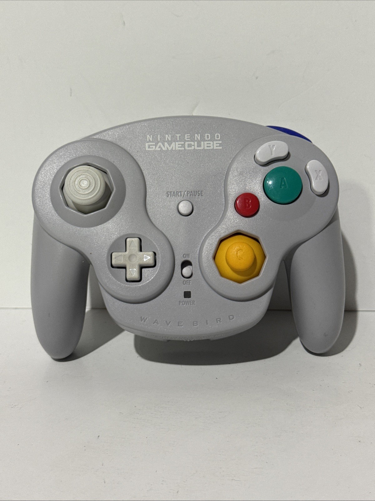 (2) Nintendo GameCube WaveBird Wireless Controllers & Receivers Tested Gray #1