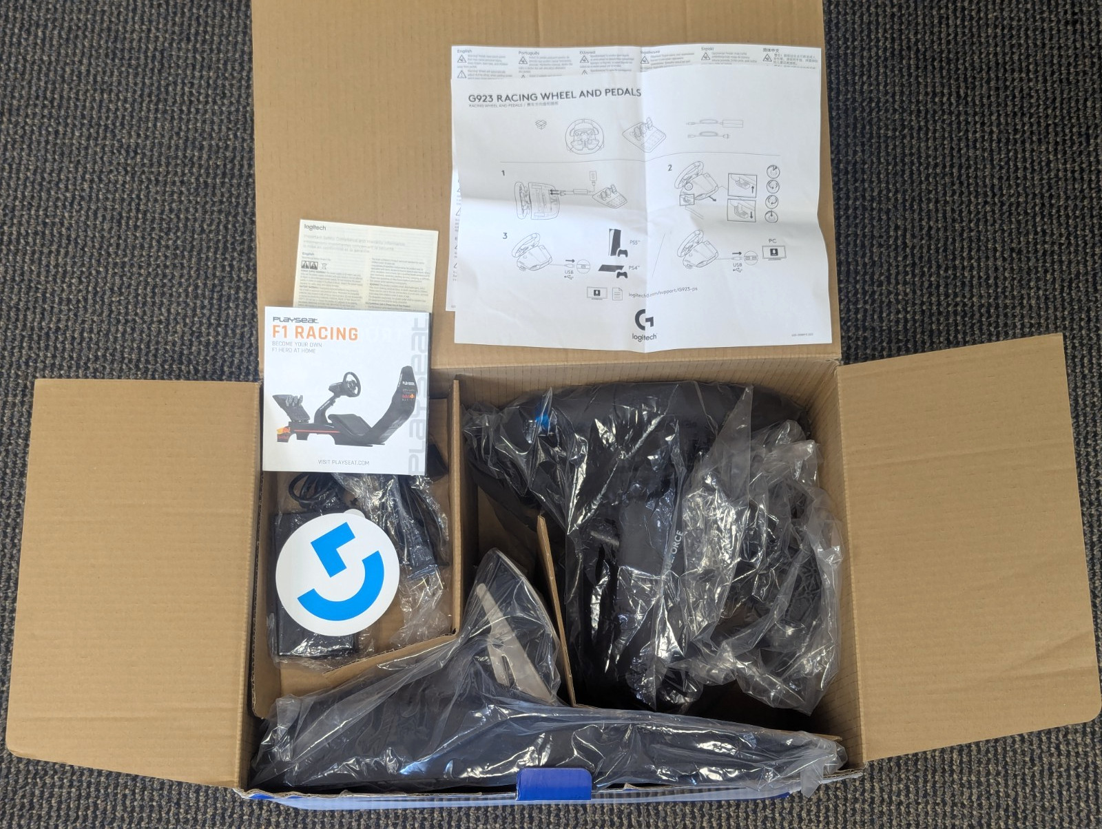 Logitech G923 TRUEFORCE Racing Wheel and Pedals for PS5, PS4 and PC 941-000147