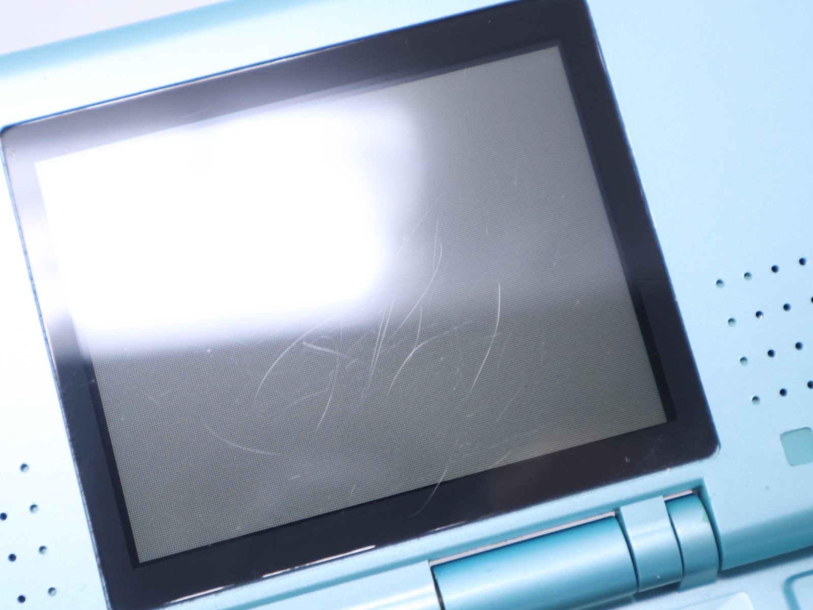 Nintendo DS Handheld Console System Tested Working Sky Blue w/ Charger & Stylus
